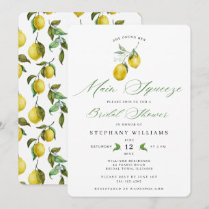 Main Squeeze Bridal Shower Invitation