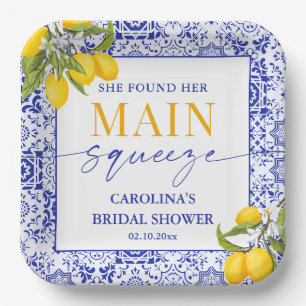 Main Squeeze Bridal Shower Paper Plate