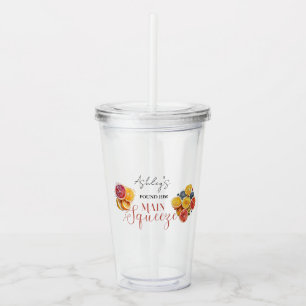 Main Squeeze Citrus Bridal Shower  Acrylic Tumbler