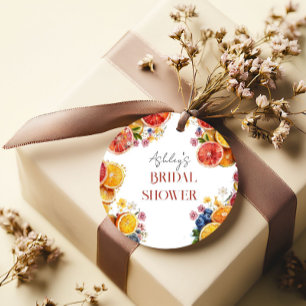 Main Squeeze Citrus Bridal Shower  Favour Tags
