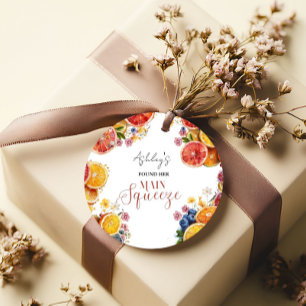 Main Squeeze Citrus Bridal Shower Favour Tags