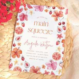 Main Squeeze Citrus Bridal Shower Invitation