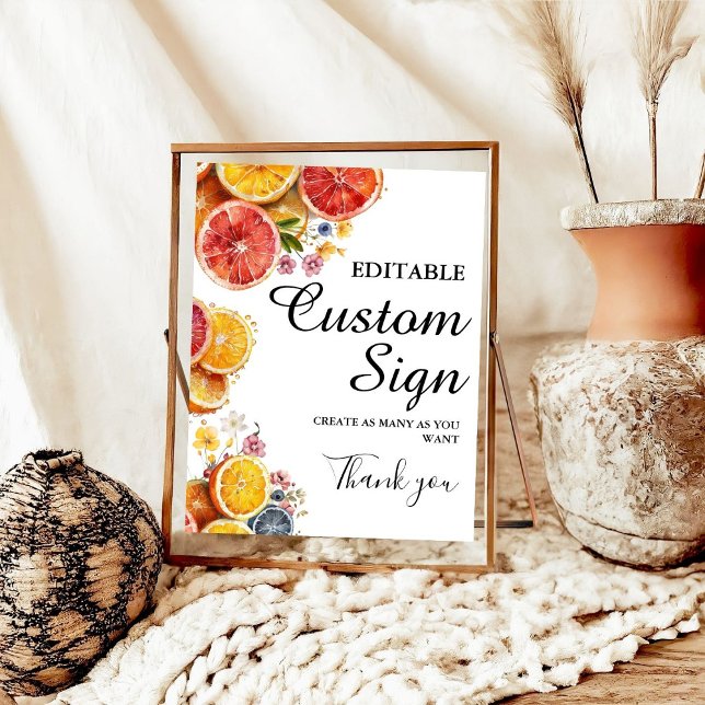 Main Squeeze Citrus Custom bridal shower sign (Creator Uploaded)