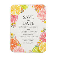 Main Squeeze Citrus Floral Summer Save the Date