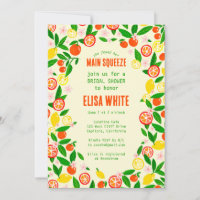MAIN SQUEEZE Citrus Fruit QR Summer BRIDAL SHOWER