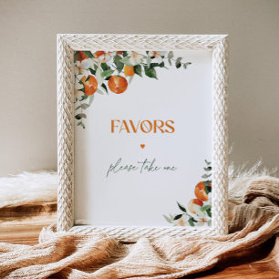 Main squeeze citrus oranges Favours Poster