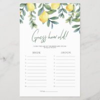 Main Squeeze How Old Were the Bride and Groom Game