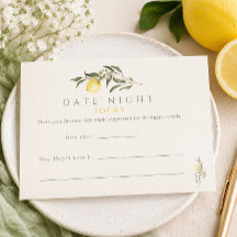Main Squeeze Lemon Bridal Shower Date Night Ideas