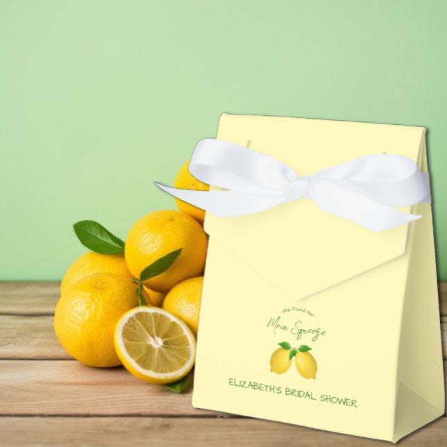Main Squeeze Lemon Bridal Shower Favour Box (Creator Uploaded)