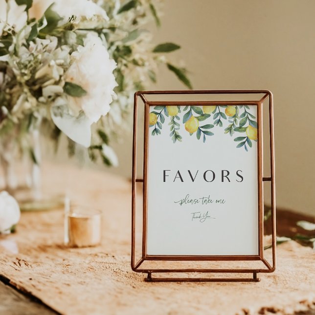 Main Squeeze Lemon Bridal Shower favours sign Announcement (Lemon bridal shower Favors sign. )