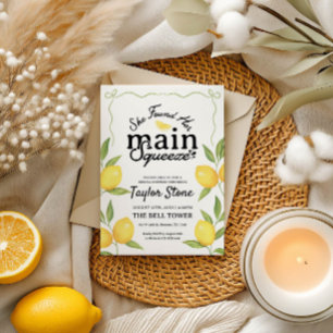 Main Squeeze Lemon Bridal Shower Invitation
