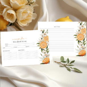 Main Squeeze Lemon Bridal Shower Recipe Cards