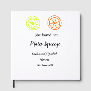 Main Squeeze lemon citrus bridal shower add name d Guest Book