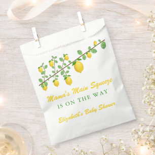 Main Squeeze Lemon Gender Neutral Baby Shower Favour Bags