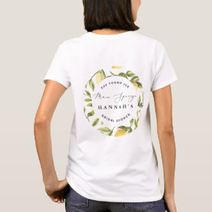Main Squeeze Lemon Mediterranean Bridal Shower T-Shirt
