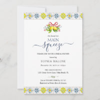 Main squeeze Lemon Mosaic Tiles Bridal Shower