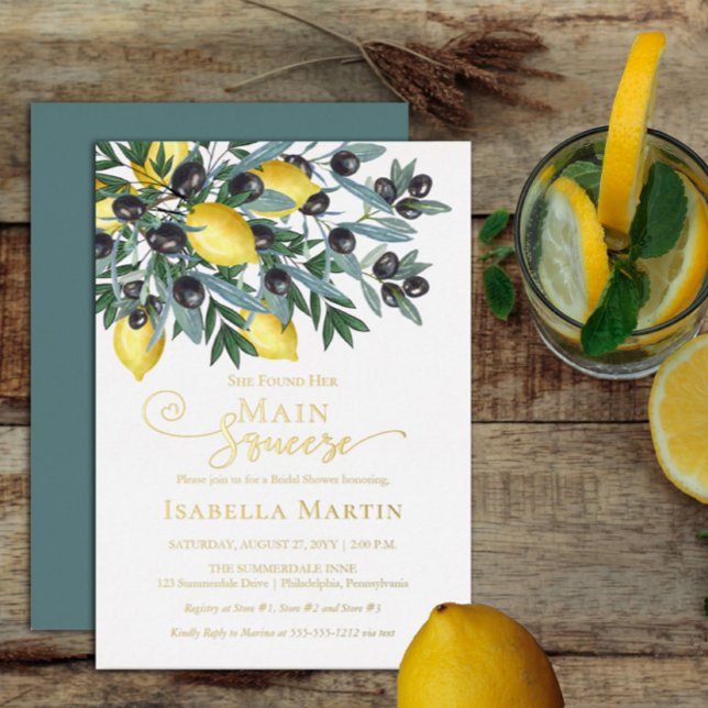 Main Squeeze Lemons | Black Olives Bridal Shower (Creator Uploaded)