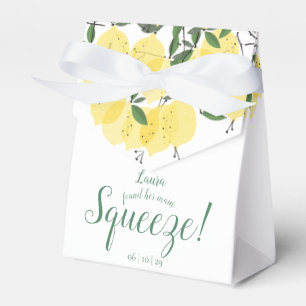 Main Squeeze Lemons Bridal Shower Favour Box