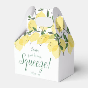 Main Squeeze Lemons Bridal Shower Favour Box