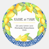 Main Squeeze Lemons Italian Return Address