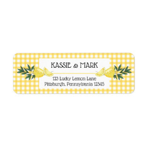 Main Squeeze Lemons Tropical Return Address