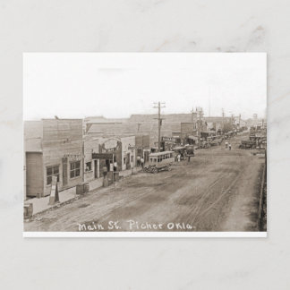 Main St. Picher Oklahoma circa1920 Postcard