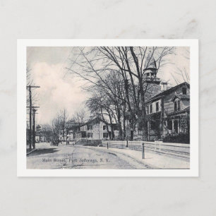 Main St., Pt. Jefferson, New York Vintage Postcard
