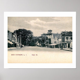 Main St, Sag Harbor, Long Island NY Poster