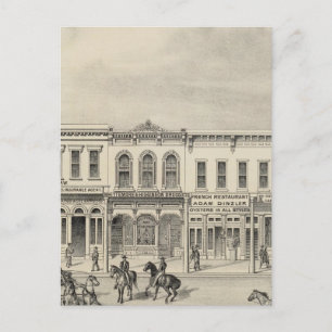 Main St Woodland 2 Postcard