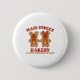 Main Street Bakery Cookies Gingerbread Cake Christ 6 Cm Round Badge
