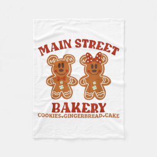 Main Street Bakery Cookies Gingerbread Cake Christ Fleece Blanket