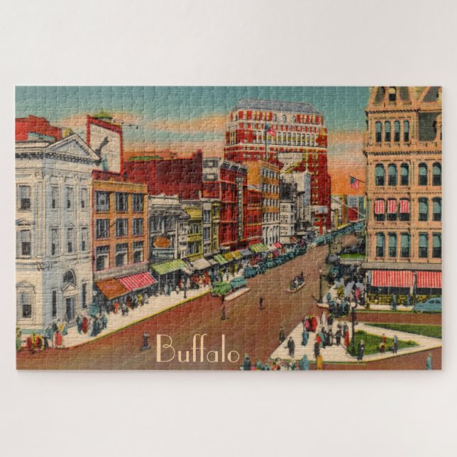 Main Street - Buffalo, NY Large Puzzle (Horizontal)