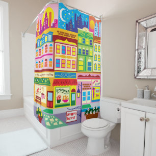 Main Street Colours Shower Curtain