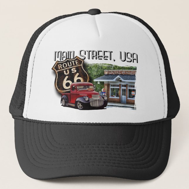 Main Street Hot Rod Trucker Hat (Front)