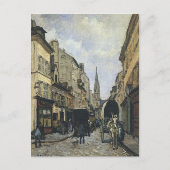 Main Street in Argenteuil by Alfred Sisley Postcard (Front)