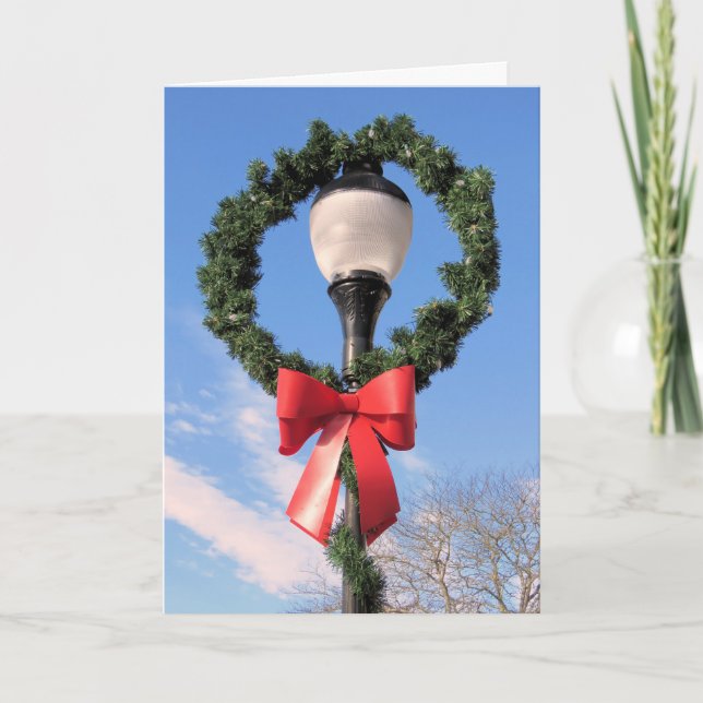 Main Street in Falmouth, MA Holiday Card (Front)