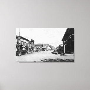 Main Street in Seward, Alaska Photograph Canvas Print