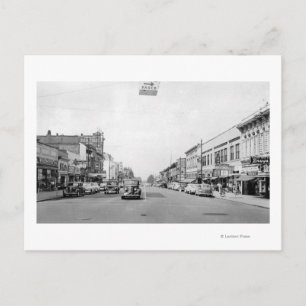 Main Street in Walla Walla, WA Photograph Postcard