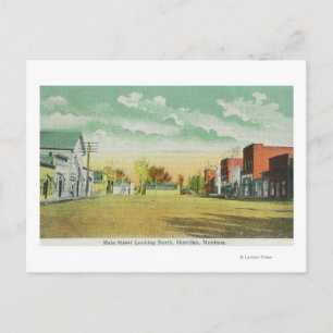 Main Street Looking NorthSheridan, MT Postcard