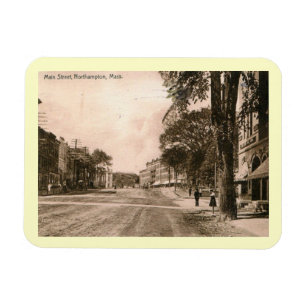 Main Street, Northampton, Massachusetts Vintage Magnet