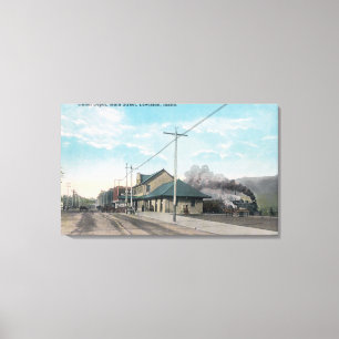 Main Street View of Union DepotLewiston, ID Canvas Print