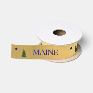 Maine (1901) flag satin ribbon