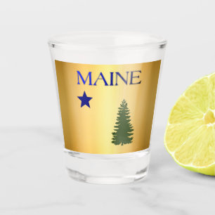 Maine (1901) flag shot glass