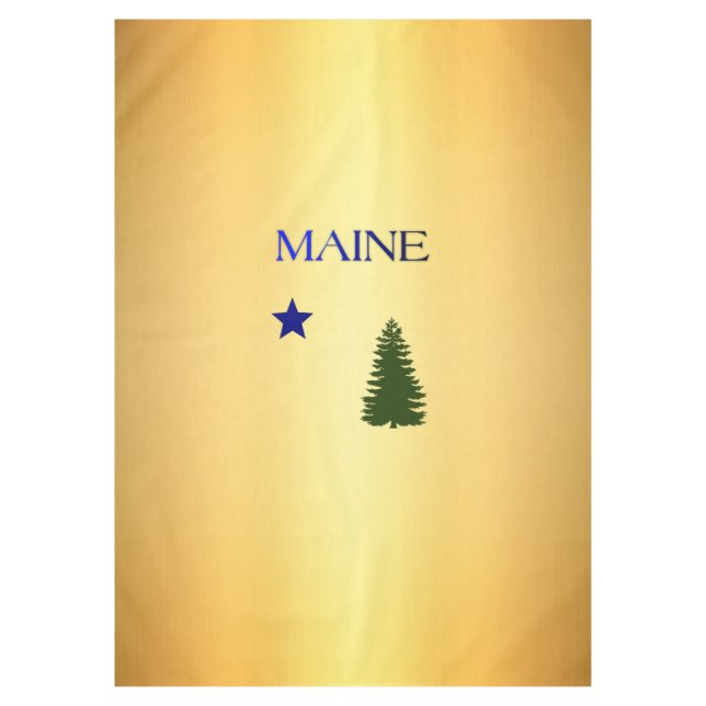 Maine 1901 flag tablecloth (Front)