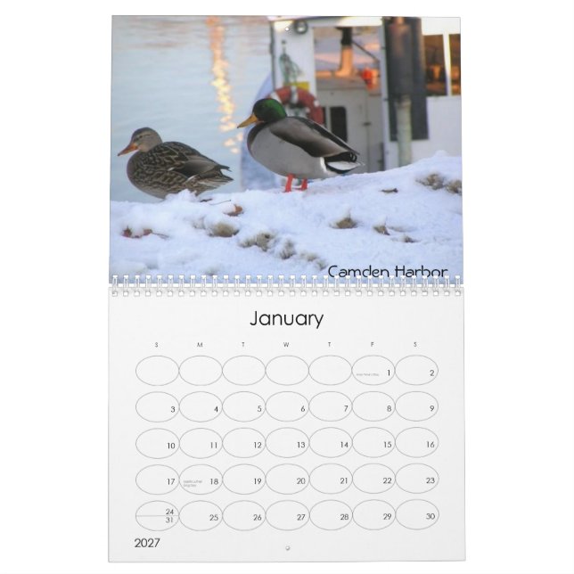 Maine 2009 calendar (Jan 2027)