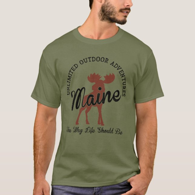 Maine Adventures T-Shirt (Front)