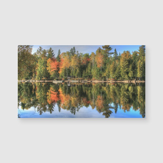 Maine Autumn Fall Foliage Lake Reflections (Front)