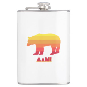 Maine Bear Hip Flask