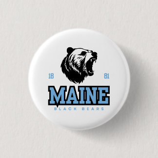 Maine Black Bears – Fearless Baseball Spirit 3 Cm Round Badge