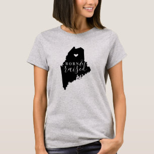 Maine Born and Raised State Tee